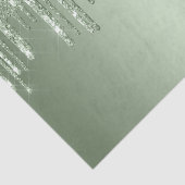 Papier Mousseline Parties scintillant Verte Glitzy Sage Étincelle Le (Détail)