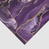 Papier Mousseline Parties scintillant violet et or Abstrait (Détail)