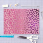 Papier Mousseline Parties scintillant violet rose léopard Poster de  (Artisanat)