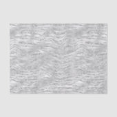 Papier Mousseline Parties scintillant Zebra Gris Argent (Recto)