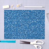 Papier Mousseline Parties scintillantes bleues scintillantes (Artisanat)
