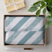 Papier Mousseline Parties scintillantes de rayures bleues (Cadeau)