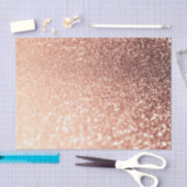 Papier Mousseline Parties scintillantes roses rêveuses d'or - pêche (Artisanat)