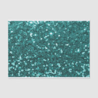 Parties scintillantes turquoises chics de Faux