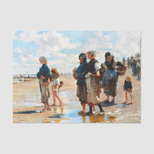 Papier Mousseline Partir à la pêche par John Singer Sargent (Recto)