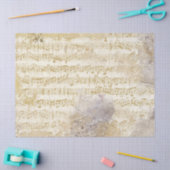 Papier Mousseline Partition Gold et Silver Découpage Vintage (Artisanat)