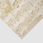 Papier Mousseline Partition Gold et Silver Découpage Vintage (Détail)