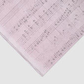 Papier Mousseline Partition sur un Arrière - plan rose doux (Détail)