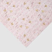 Papier Mousseline Partition vintage et abeilles (Détail)