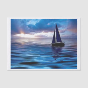 Papier Mousseline Partons naviguer