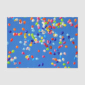 Papier Mousseline Party Balloons Floating in Blue Sky (Recto)