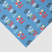 Papier Mousseline Pas de pékin mignon Whimsical Kids Noël (Détail)