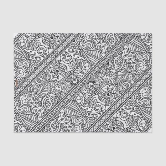 Papier Mousseline Passion de Paisley (Recto)