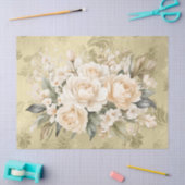 Papier Mousseline Pastel Aquarelle Floral Bouquets Découpage (Artisanat)