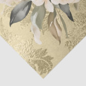 Papier Mousseline Pastel Aquarelle Floral Bouquets Découpage (Détail)