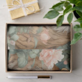 Papier Mousseline Pastel Aquarelle Florale Tigre Découpage (Cadeau)