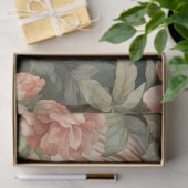 Papier Mousseline Pastel Aquarelle Florale Tigre Découpage (Cadeau)