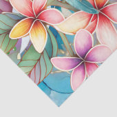 Papier Mousseline Pastel Aquarelle Florale Tortue de mer Découpage (Détail)