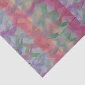 Papier Mousseline Pastel Art Abstrait (Détail)