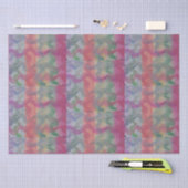 Papier Mousseline Pastel Art Abstrait (Artisanat)