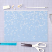 Papier Mousseline Pastel Baby Blue Confetti Coeurs (Artisanat)