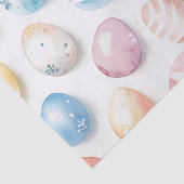 Papier Mousseline Pastel Blue Pink Easter Egg Pattern  (Détail)