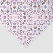 Papier Mousseline Pastel Bubbles Spiral Motif (Détail)