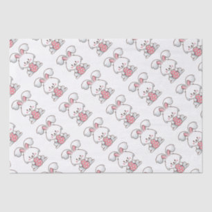 Papier Mousseline Pastel Bunny Elegance