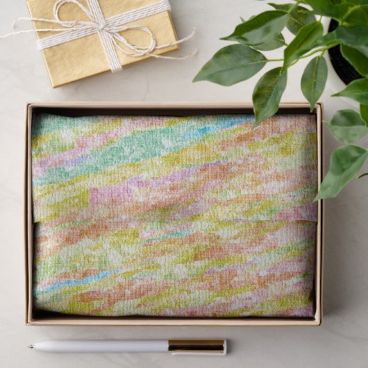 Papier Mousseline Pastel Chalk Texture Scribbles (Cadeau)