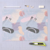 Papier Mousseline Pastel couleurs brushstrokies motif (Artisanat)