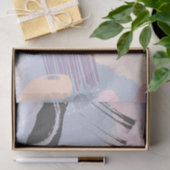 Papier Mousseline Pastel couleurs brushstrokies motif (Cadeau)