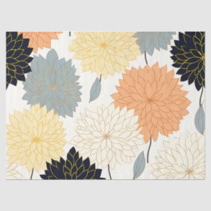Papier Mousseline Pastel Dahlia d'inspiration assez Vintage