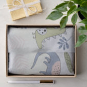 Papier Mousseline Pastel Dinosaur (Cadeau)