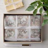 Papier Mousseline Pastel Easter Bunnies for Shells  Decoupage (Cadeau)