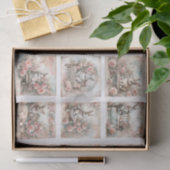 Papier Mousseline Pastel Easter Bunnies for Shells  Decoupage (Cadeau)