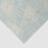 Papier Mousseline Pastel Eiffel Tower Paris et Script (Détail)