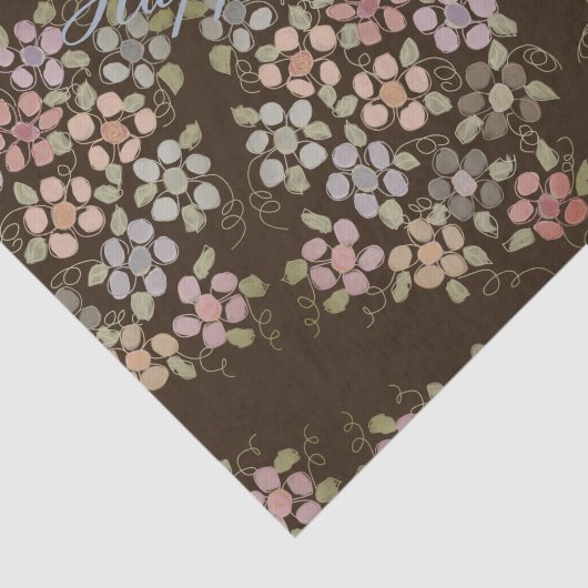 Papier Mousseline Pastel Floral à motif (Détail)