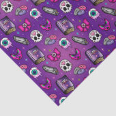 Papier Mousseline Pastel Goth - Cuisine - Halloween violet (Détail)
