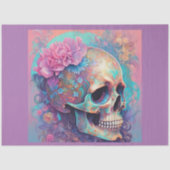 Papier Mousseline Pastel Goth Skeleton Decoupage Papier (Recto)