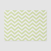 Papier Mousseline Pastel Green & White Chevron Mariage Anniversaire (Recto)