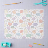 Papier Mousseline Pastel Hearts & Clouds Watercolor Dream (6) (Artisanat)