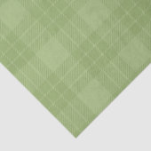 PAPIER MOUSSELINE PASTEL IRLANDAIS VERT PLAID MOTIFS (Détail)
