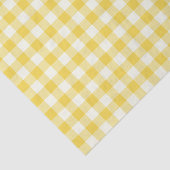 Papier Mousseline Pastel Jaune En vichy Buffalo Check Plaid Motif  (Détail)