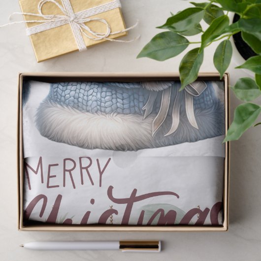 Papier Mousseline Pastel Knitted Christmas Gnome (Cadeau)