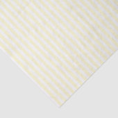 Papier Mousseline Pastel Lemon Yellow and White Stripes Pale Yellow (Détail)