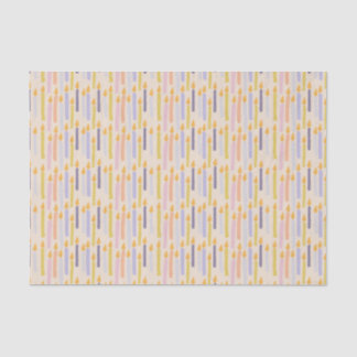 Papier Mousseline Pastel Motif bougie - Papier de tissu lunaire