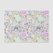 Papier Mousseline Pastel paisley (Recto)