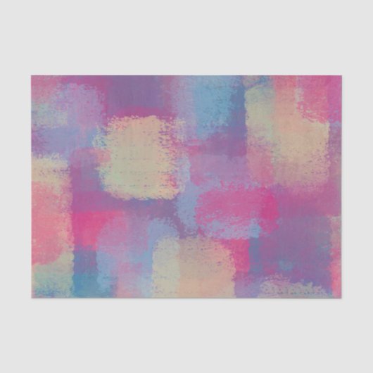 Papier Mousseline Pastel Patchwork Abstrait Dreamy Design (Recto)
