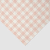 Papier Mousseline Pastel Peach En vichy Buffalo Check Plaid Motif   (Détail)