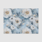 Papier Mousseline Pastel Peonies Découpage Papier Tissu (Recto)